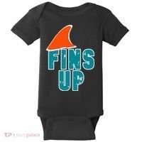 Funny Sport Fins Up Gift For Miami Fan Baby Bodysuit thumb 0