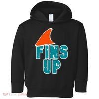 Funny Sport Fins Up Gift For Miami Fan Toddler Hoodie thumb 0