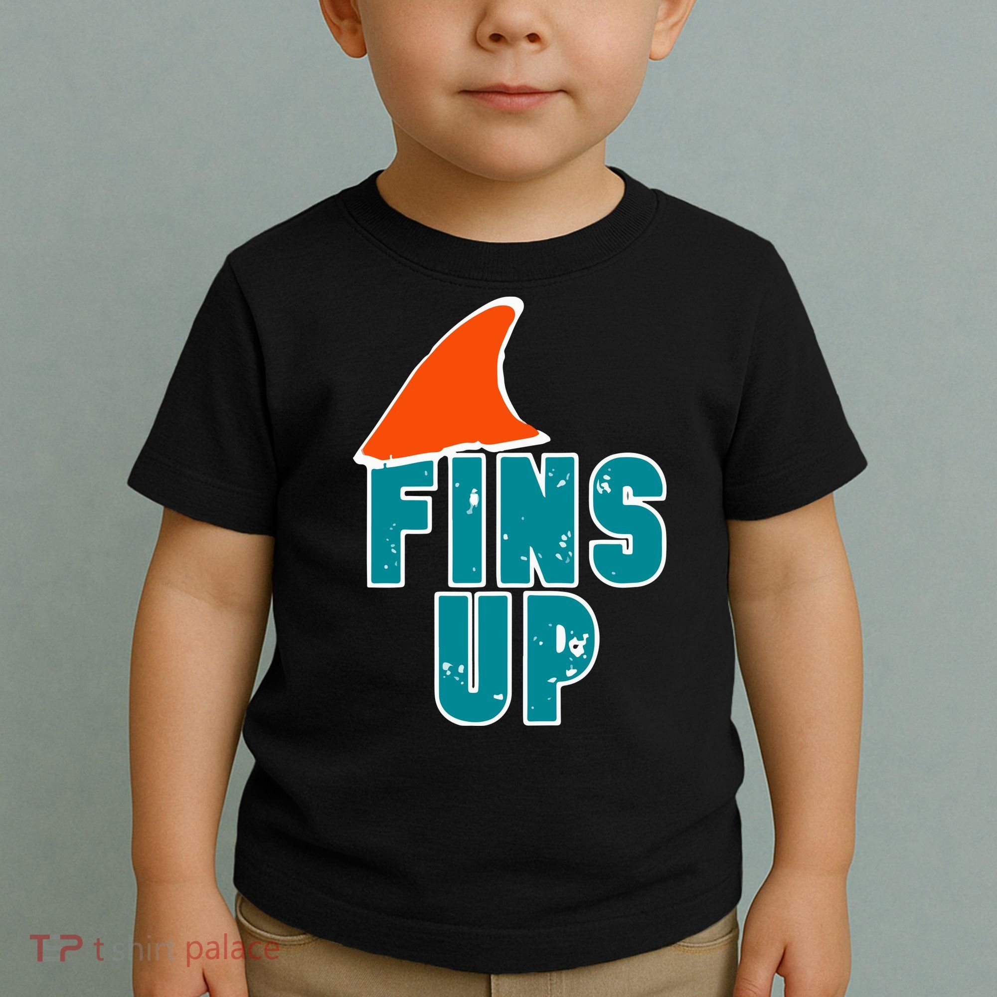 Funny Sport Fins Up Gift For Miami Fan Toddler T-Shirt