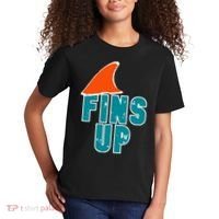 Funny Sport Fins Up Gift For Miami Fan Kids T-Shirt thumb 2