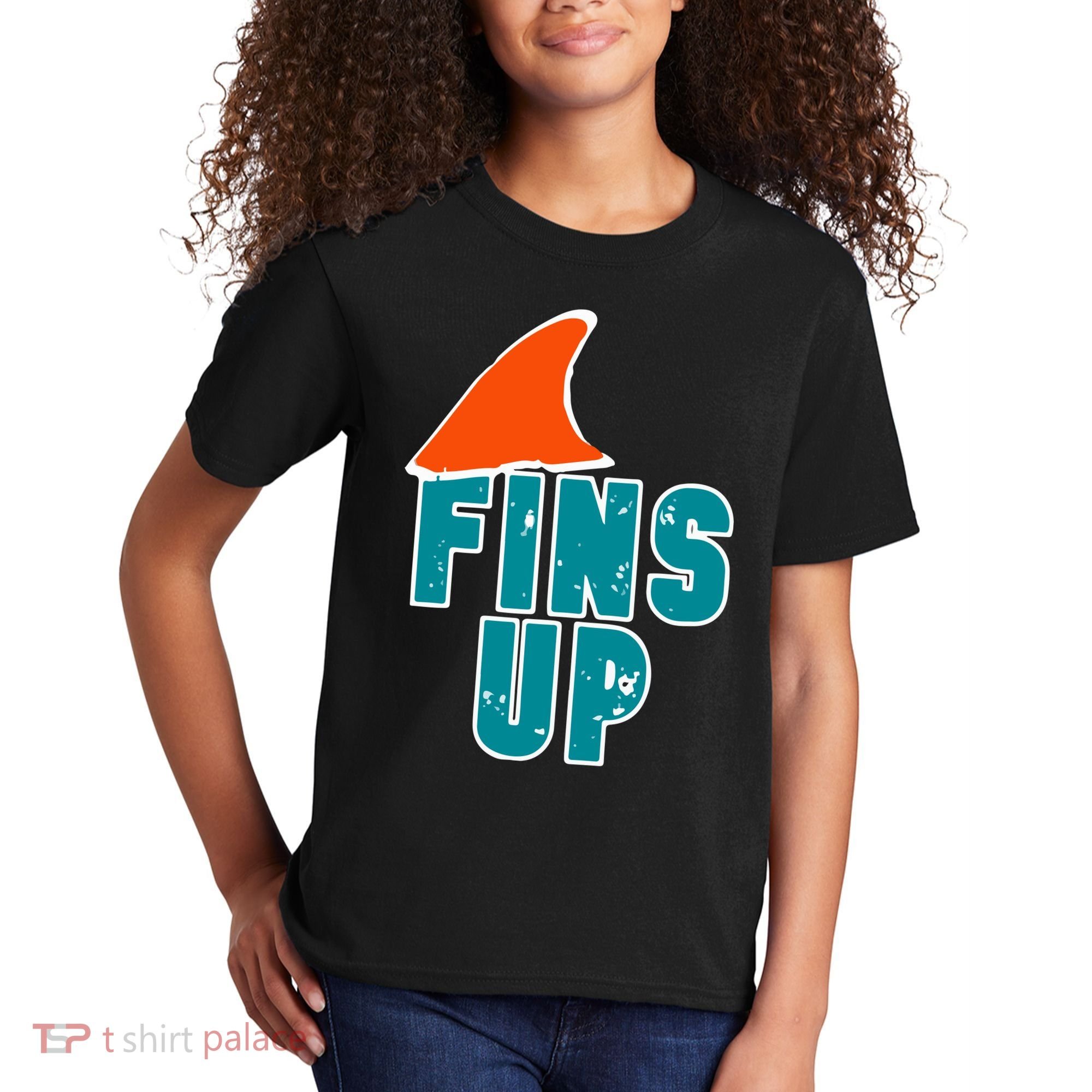 Funny Sport Fins Up Gift For Miami Fan Kids T-Shirt