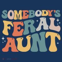 Funny Somebody's Feral Aunt Groovy For Mom Mother's Day Women's Hoodie thumb 2