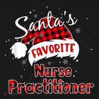 Funny Santa's Favorite Nurse Practitioner Christmas Pajama Hoodie thumb 7