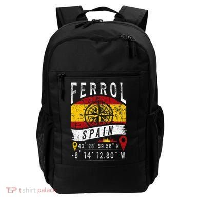 Ferrol Spain Flag Gps Coordinates Of Ferrol Backpack