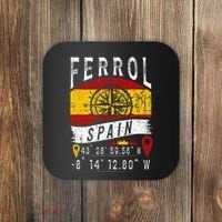 Ferrol Spain Flag Gps Coordinates Of Ferrol Coaster thumb 0