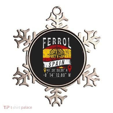 Ferrol Spain Flag Gps Coordinates Of Ferrol Ornament