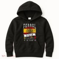 Ferrol Spain Flag Gps Coordinates Of Ferrol Kids Hoodie thumb 0