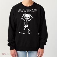 Funny Skeleton Funny Text Spooky Meme Halloween Women's Sweatshirt thumb 0