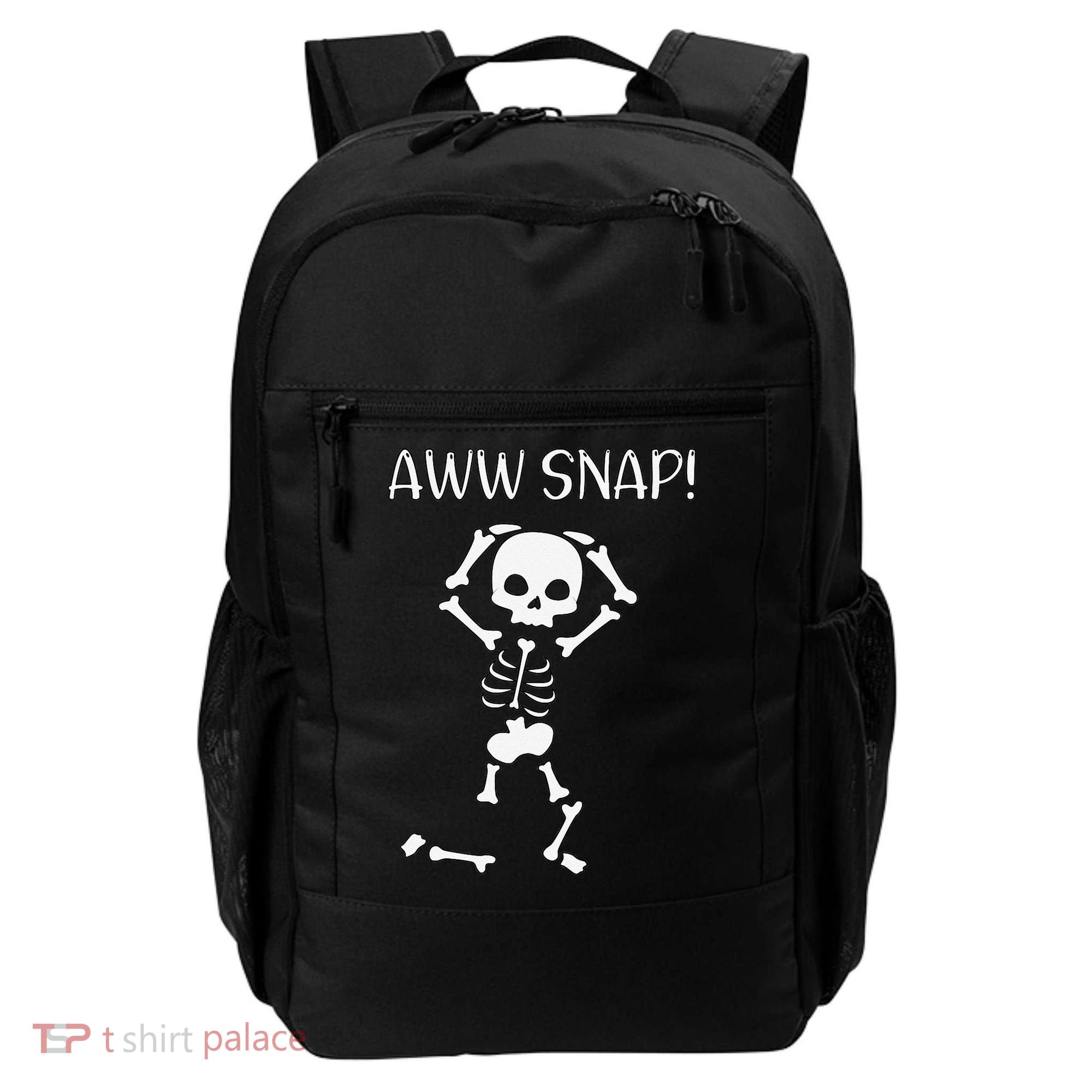 Funny Skeleton Funny Text Spooky Meme Halloween Backpack