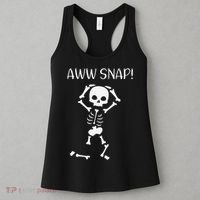 Funny Skeleton Funny Text Spooky Meme Halloween Women's Tank Top thumb 3