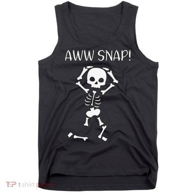 Funny Skeleton Funny Text Spooky Meme Halloween Tank Top