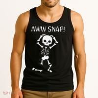 Funny Skeleton Funny Text Spooky Meme Halloween Tank Top thumb 3
