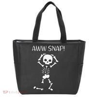 Funny Skeleton Funny Text Spooky Meme Halloween Tote Bag thumb 0