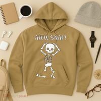 Funny Skeleton Funny Text Spooky Meme Halloween Hoodie thumb 3