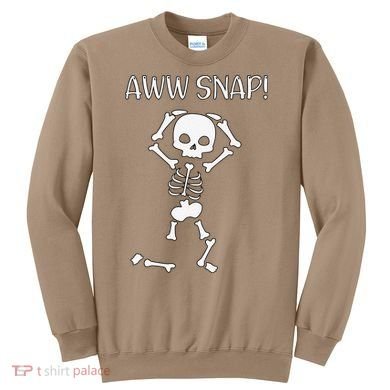 Funny Skeleton Funny Text Spooky Meme Halloween Sweatshirt