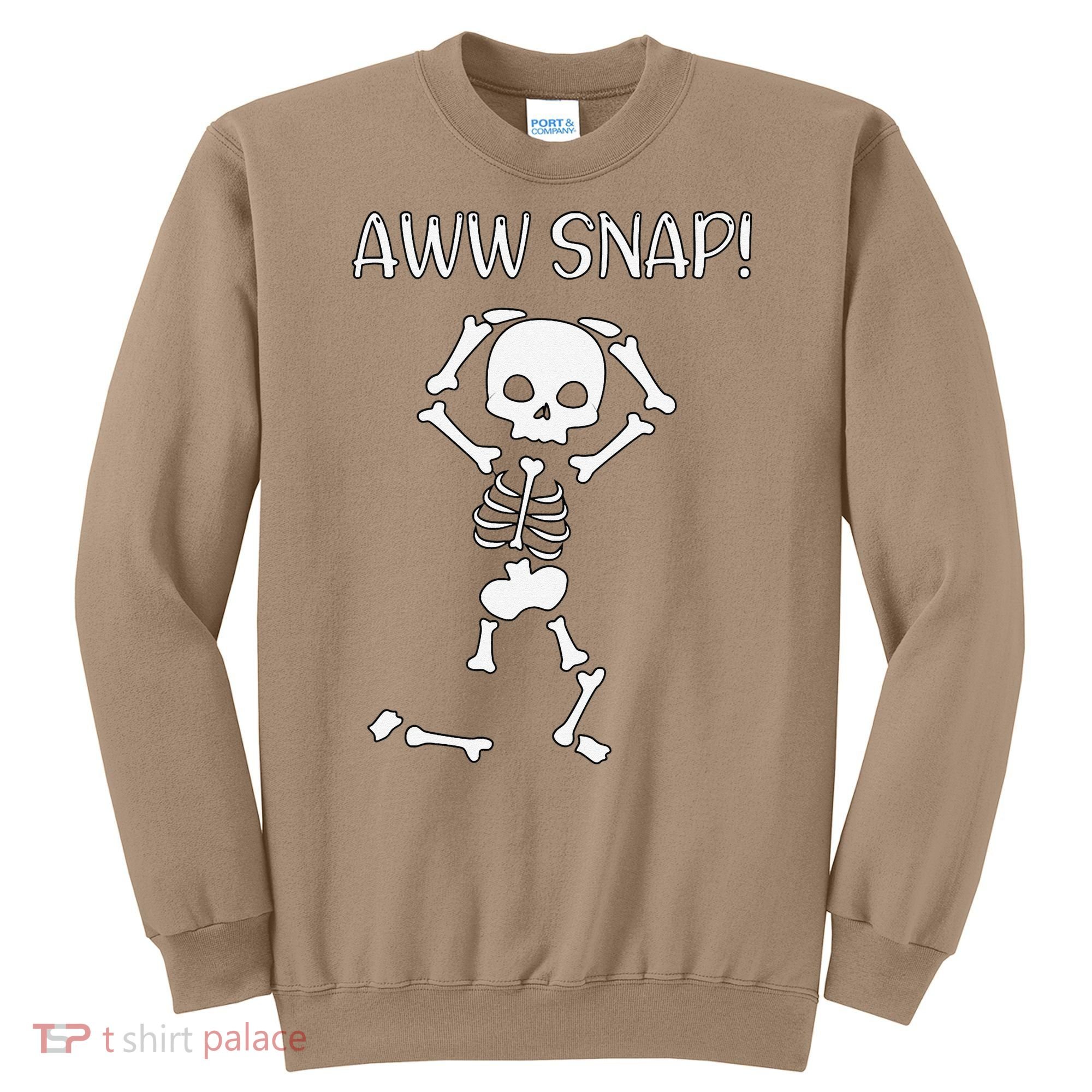 Funny Skeleton Funny Text Spooky Meme Halloween Sweatshirt