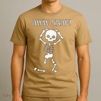 Funny Skeleton Funny Text Spooky Meme Halloween T-Shirt thumb 3