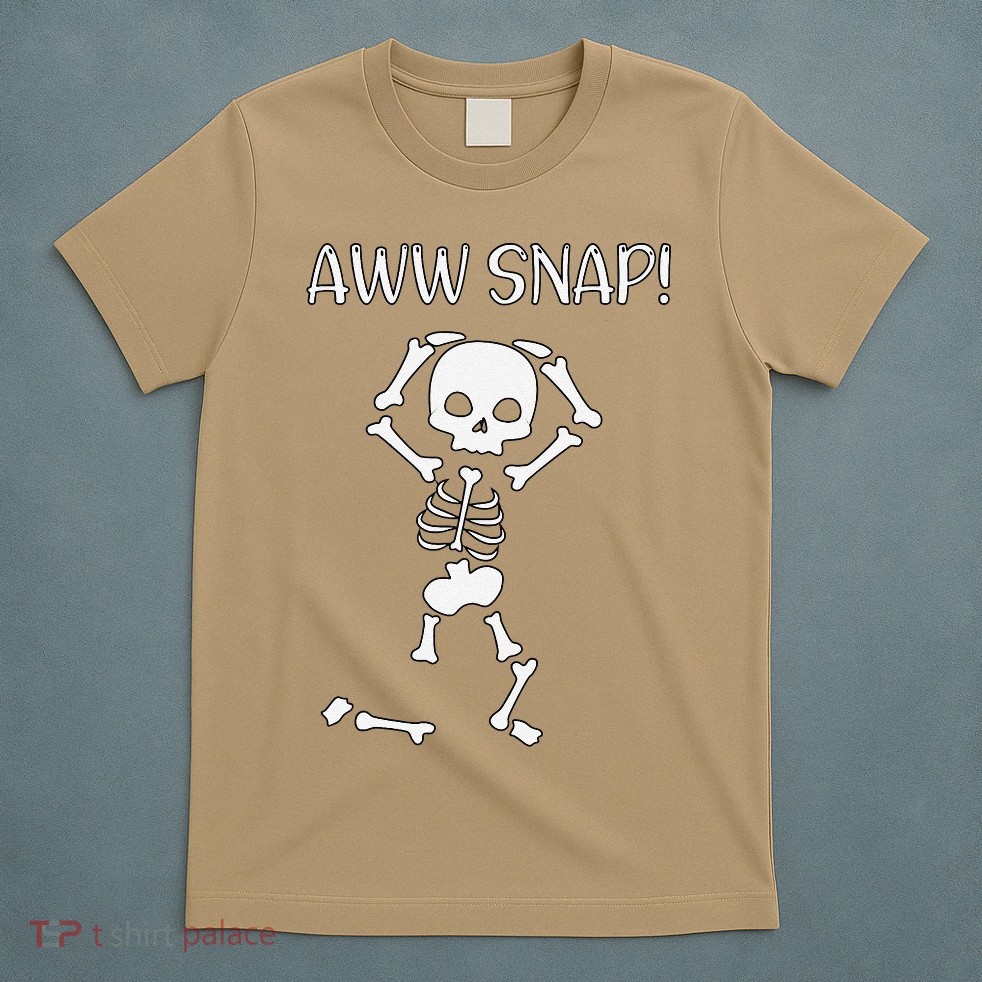 Funny Skeleton Funny Text Spooky Meme Halloween T-Shirt
