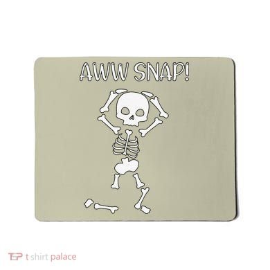 Funny Skeleton Funny Text Spooky Meme Halloween Mousepad