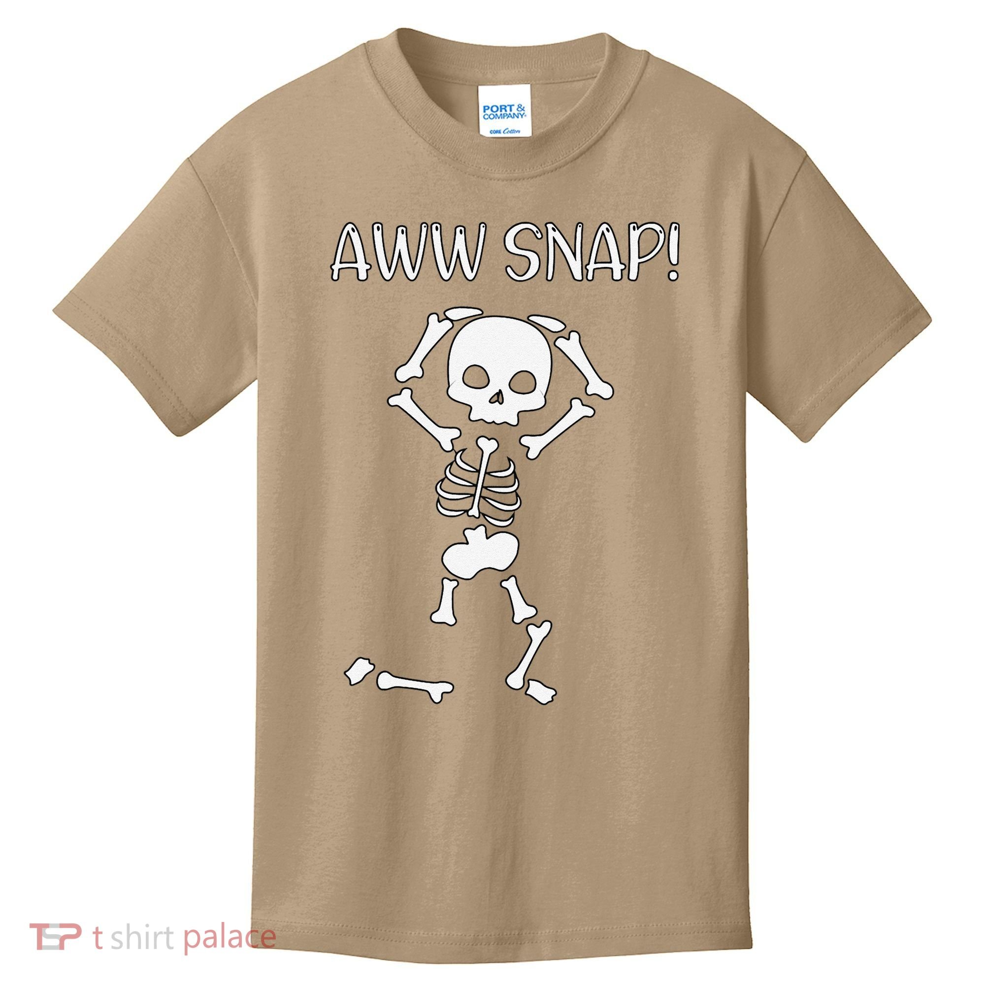 Funny Skeleton Funny Text Spooky Meme Halloween Kids T-Shirt