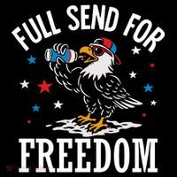 Full Send For Freedom Patriotic Eagle Hoodie thumb 7
