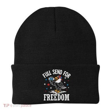 Full Send For Freedom Patriotic Eagle Beanie