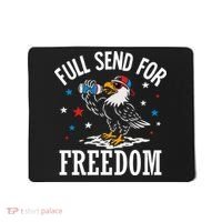 Full Send For Freedom Patriotic Eagle Mousepad thumb 0