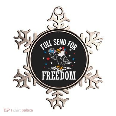 Full Send For Freedom Patriotic Eagle Ornament