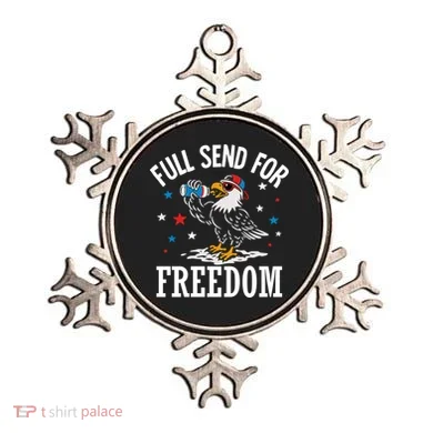 Full Send For Freedom Patriotic Eagle Ornament