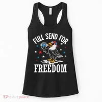 Full Send For Freedom Patriotic Eagle Women's Tank Top thumb 0