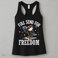 Full Send For Freedom Patriotic Eagle Women's Tank Top thumb 3