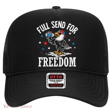 Full Send For Freedom Patriotic Eagle Hat