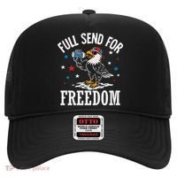 Full Send For Freedom Patriotic Eagle Hat thumb 0
