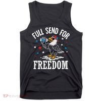 Full Send For Freedom Patriotic Eagle Tank Top thumb 0