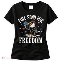 Full Send For Freedom Patriotic Eagle Women's T-Shirt thumb 0