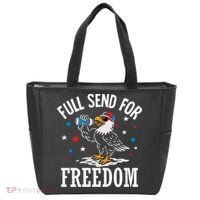 Full Send For Freedom Patriotic Eagle Tote Bag thumb 0