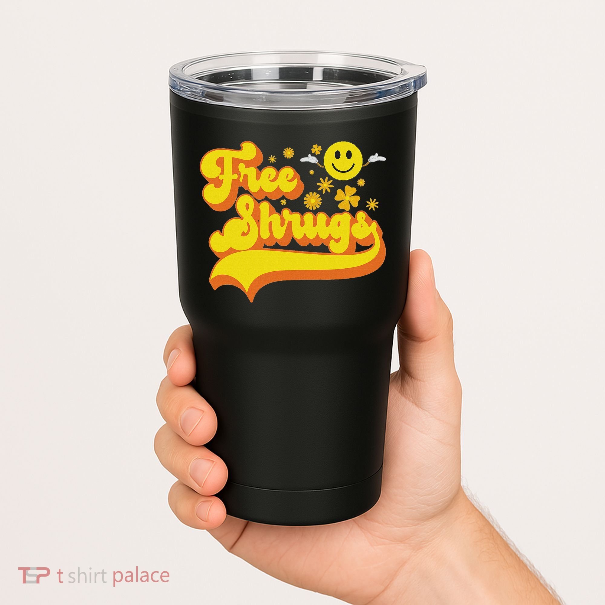 Free Shrugs Funny Classic Parody Tumbler