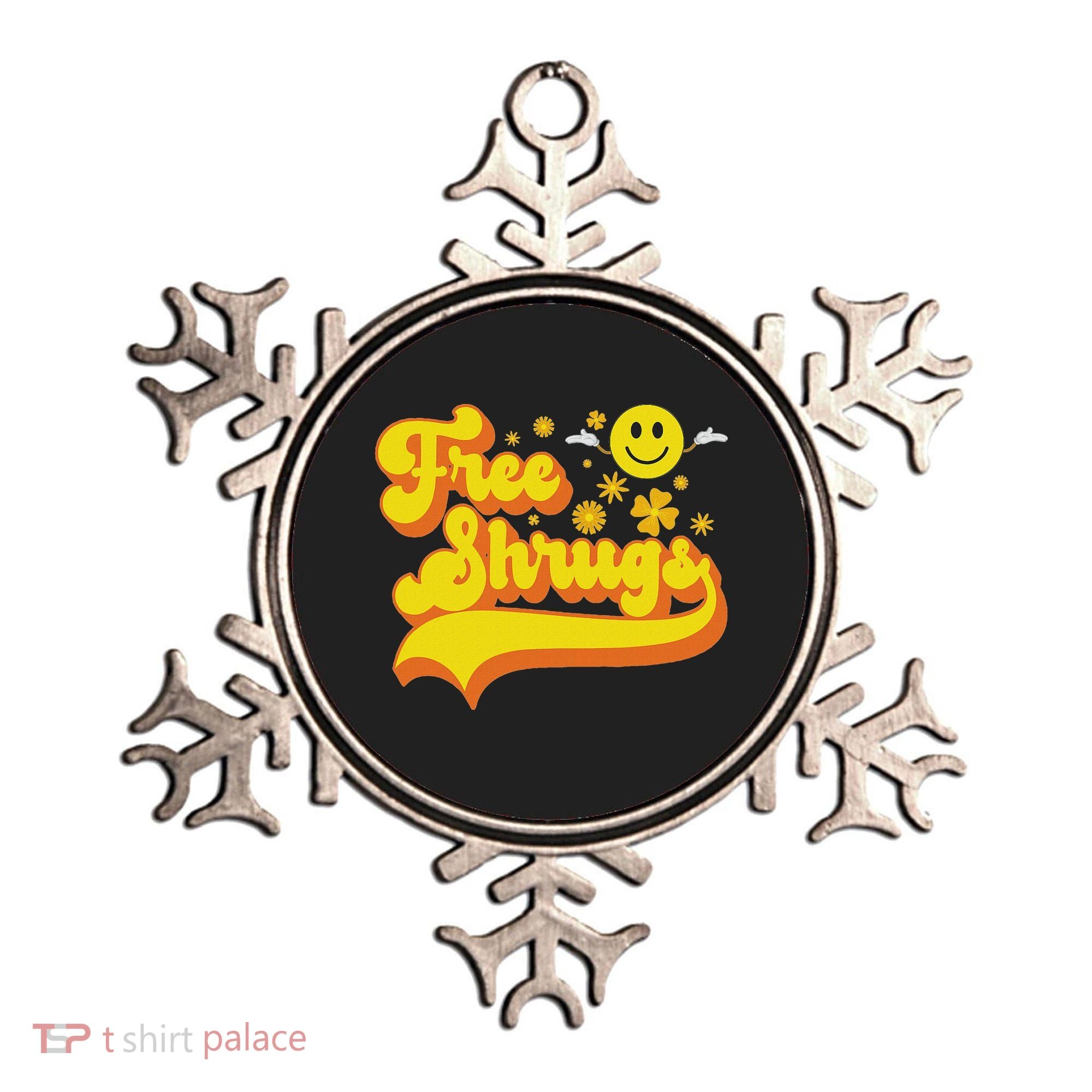 Free Shrugs Funny Classic Parody Ornament