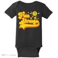 Free Shrugs Funny Classic Parody Baby Bodysuit thumb 0