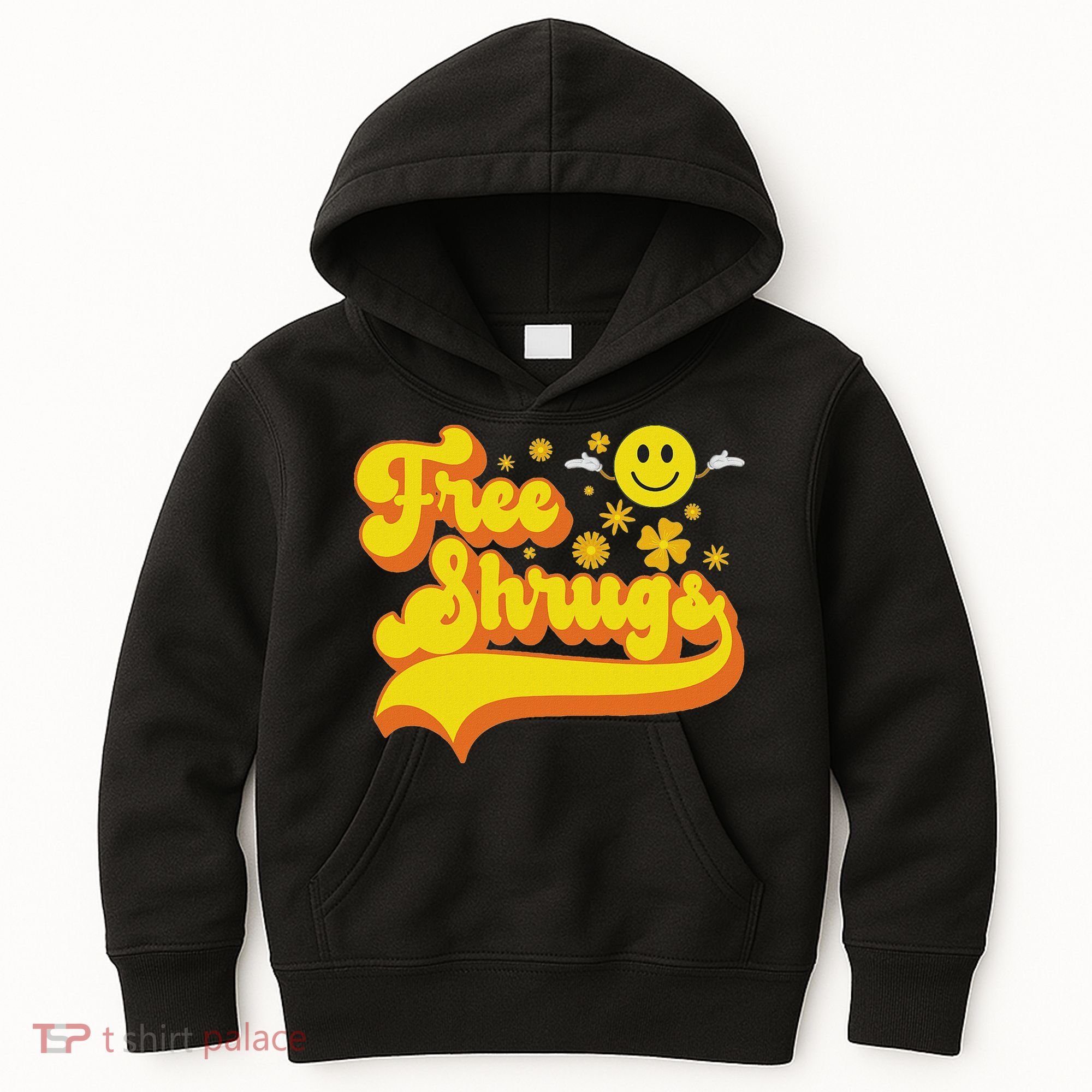 Free Shrugs Funny Classic Parody Kids Hoodie