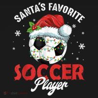 Funny Santa's Favorite Soccer Player Christmas Pajama Women's Hoodie thumb 2