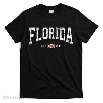 Florida State Flag Est 1845 Vintage Distressed T-Shirt