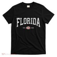 Florida State Flag Est 1845 Vintage Distressed T-Shirt thumb 0