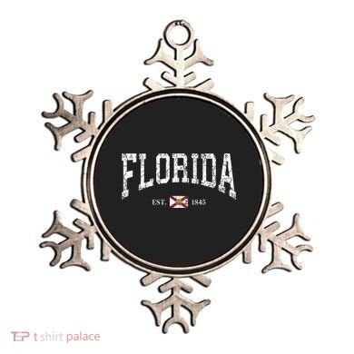 Florida State Flag Est 1845 Vintage Distressed Ornament
