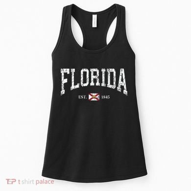 Florida State Flag Est 1845 Vintage Distressed Women's Tank Top