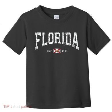 Florida State Flag Est 1845 Vintage Distressed Toddler T-Shirt