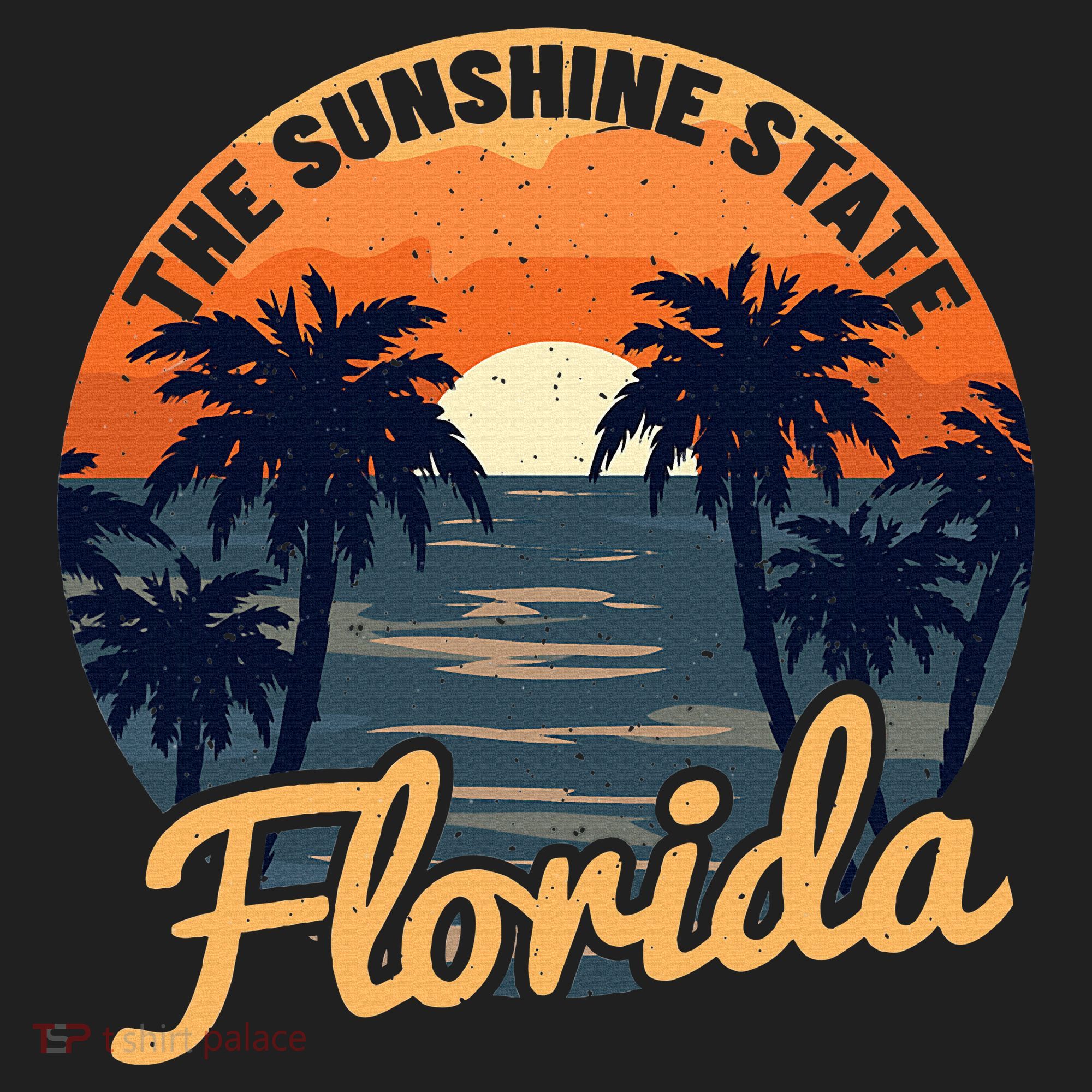 Florida Sunset Golf Towel