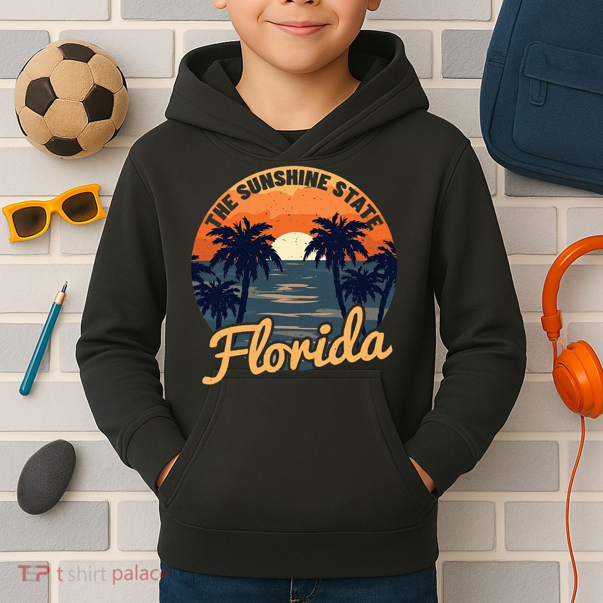 Florida Sunset Kids Hoodie