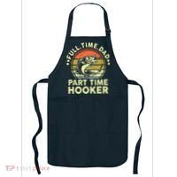 Fishing Shirts Full Time Dad Part Time Hooker Funny Bass Dad Apron thumb 0