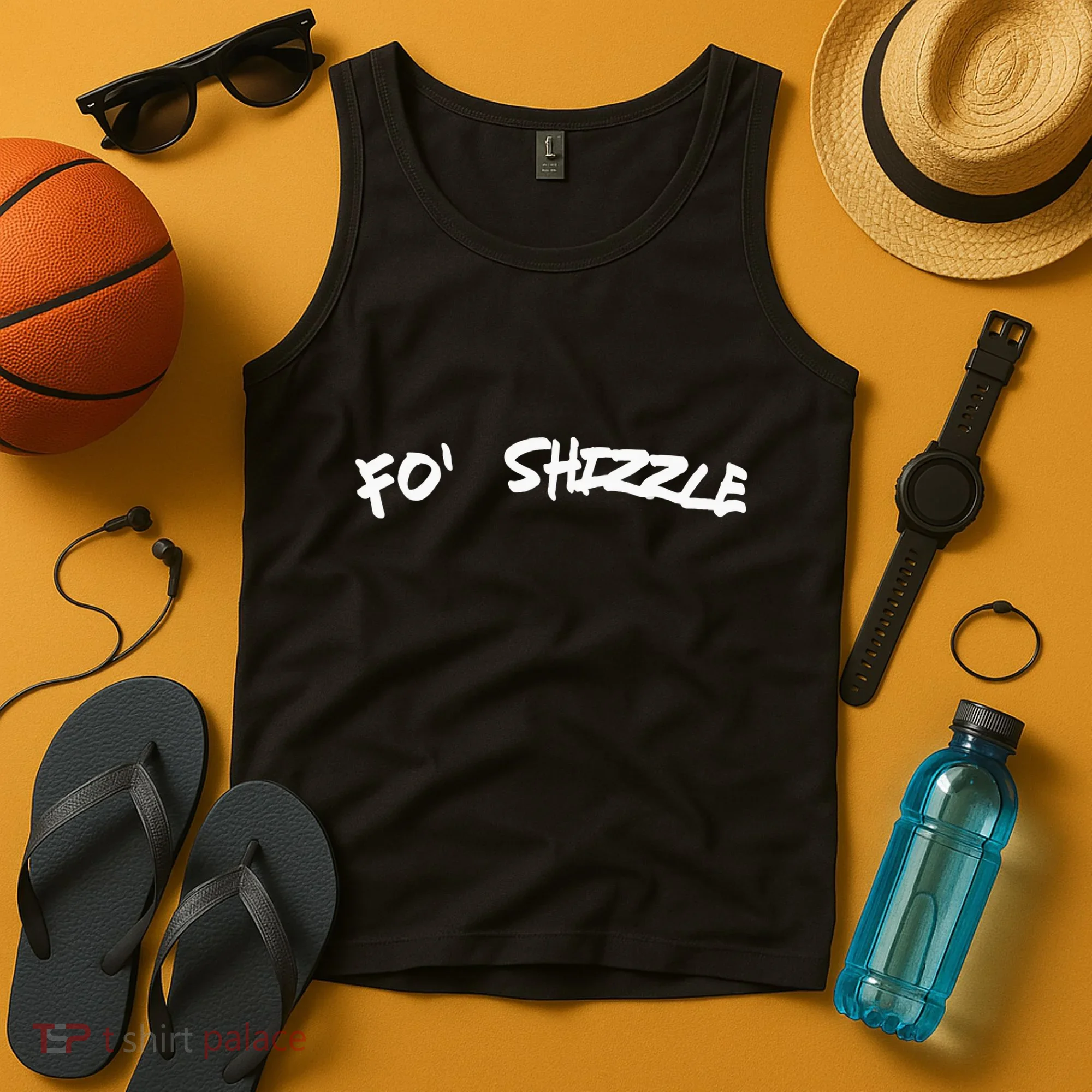 Fo Shizzle Funny Gangsta Rap 90S Novelty Tank Top